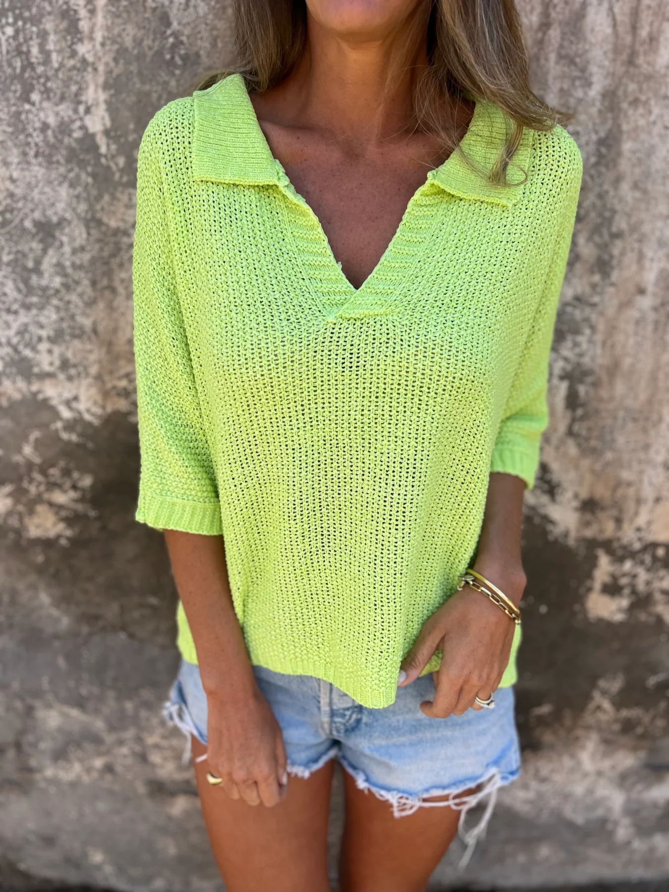 Haut Élégant Femme – Manches 3/4