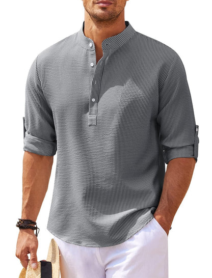 Chemise homme manches longues coton