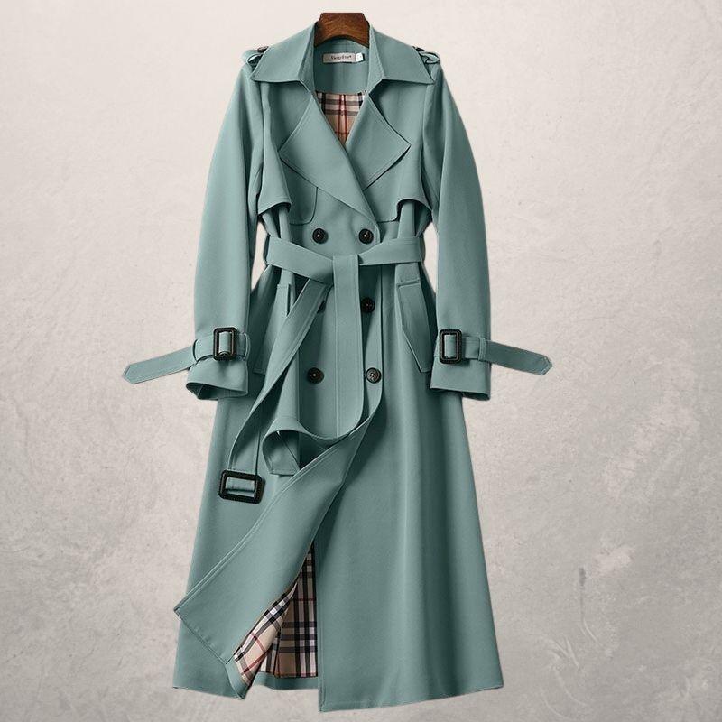 Trench-coat mi-long