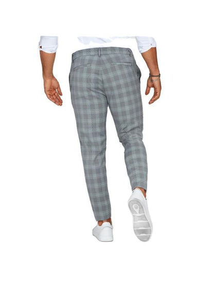 Pantalon À Carreaux Tendance