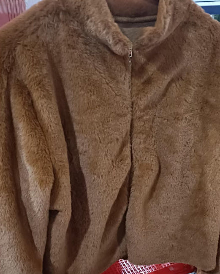 Veste Hiver Col Montant Zippée - Polaire Douce et Chaude