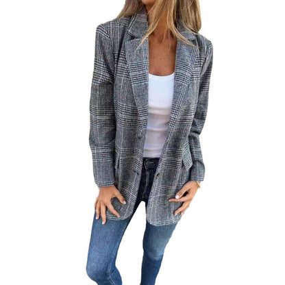 Blazer Rétro Pied-de-Poule