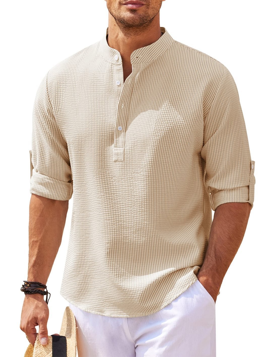 Chemise homme manches longues coton