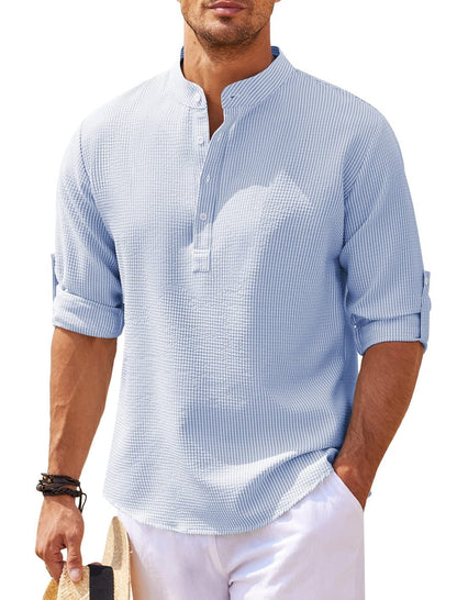 Chemise homme manches longues coton