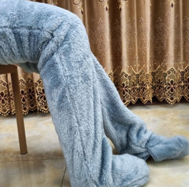 Chaussettes d'hiver chaudes et duveteuses au-dessus du genou