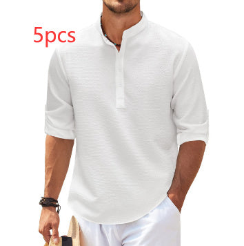 Chemise homme manches longues coton