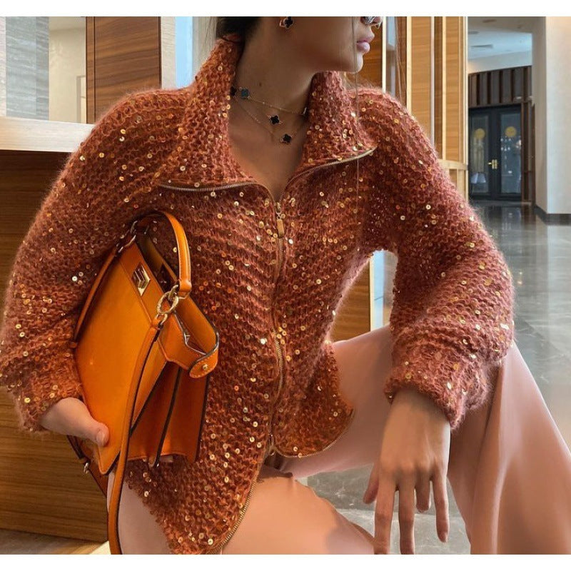 Manteau Western Chic à Sequins