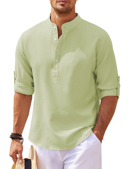 Chemise homme manches longues coton