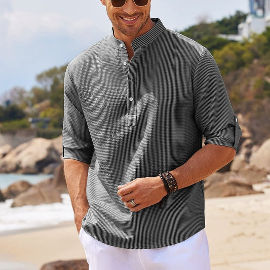 Chemise homme manches longues coton