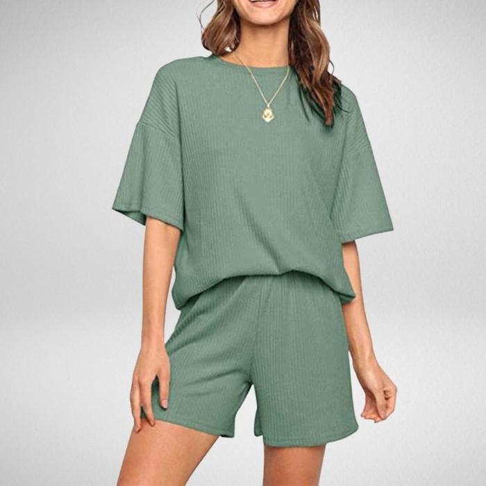 Ensemble Douce Nuit - Pyjama Femme en Coton, Élégance & Confort